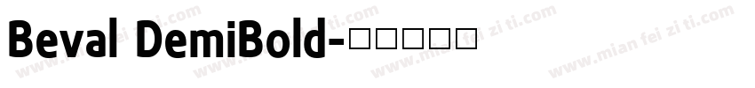 Beval DemiBold字体转换
